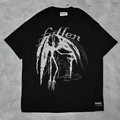 Flatlay t-shirt FALLEN oversize graphic sombre NOXCULT
